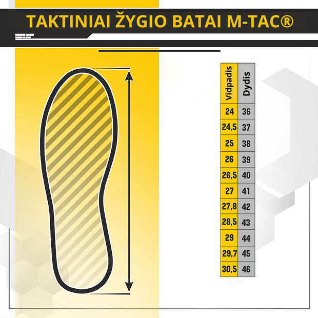 Taktiniai žygio batai M-Tac®