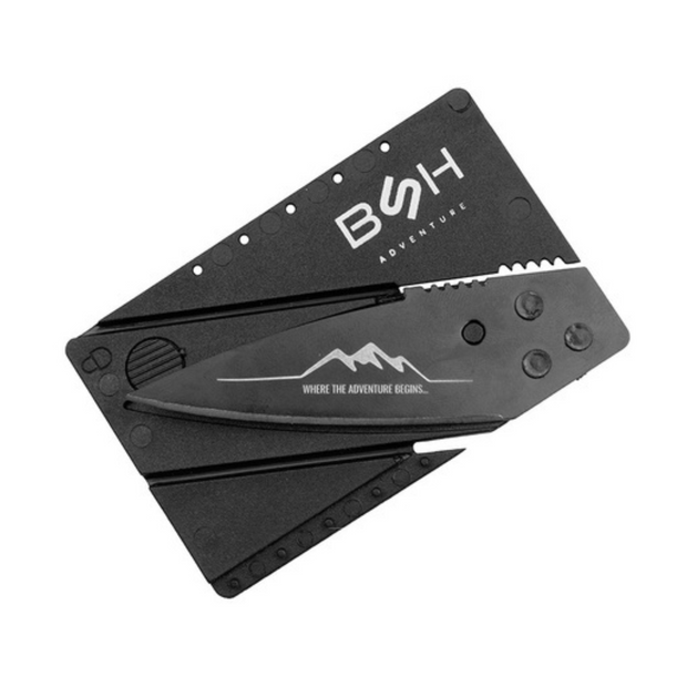 Kreditinė kortelė - sulankstomas peilis