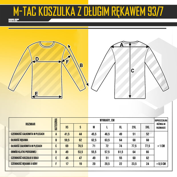 Marškinėliai ilgomis rankovėmis 93/7 Army M-TAC®